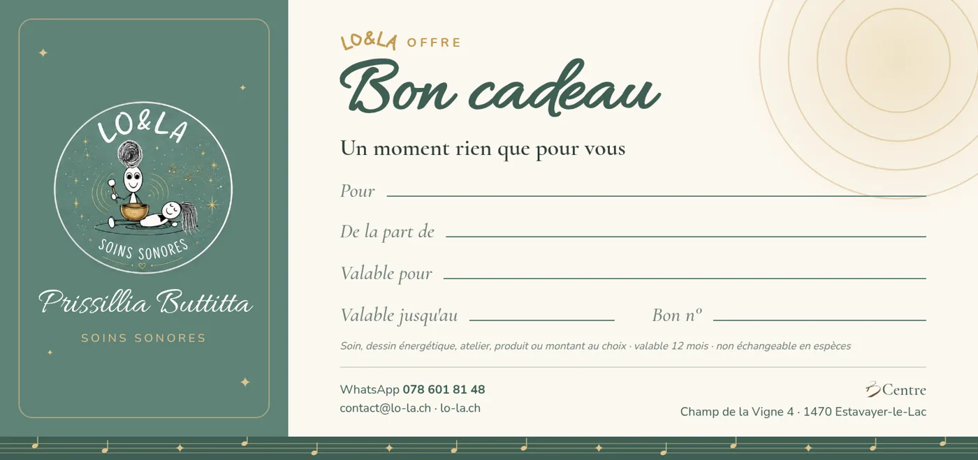 Bon cadeau LO&LA Soins sonores